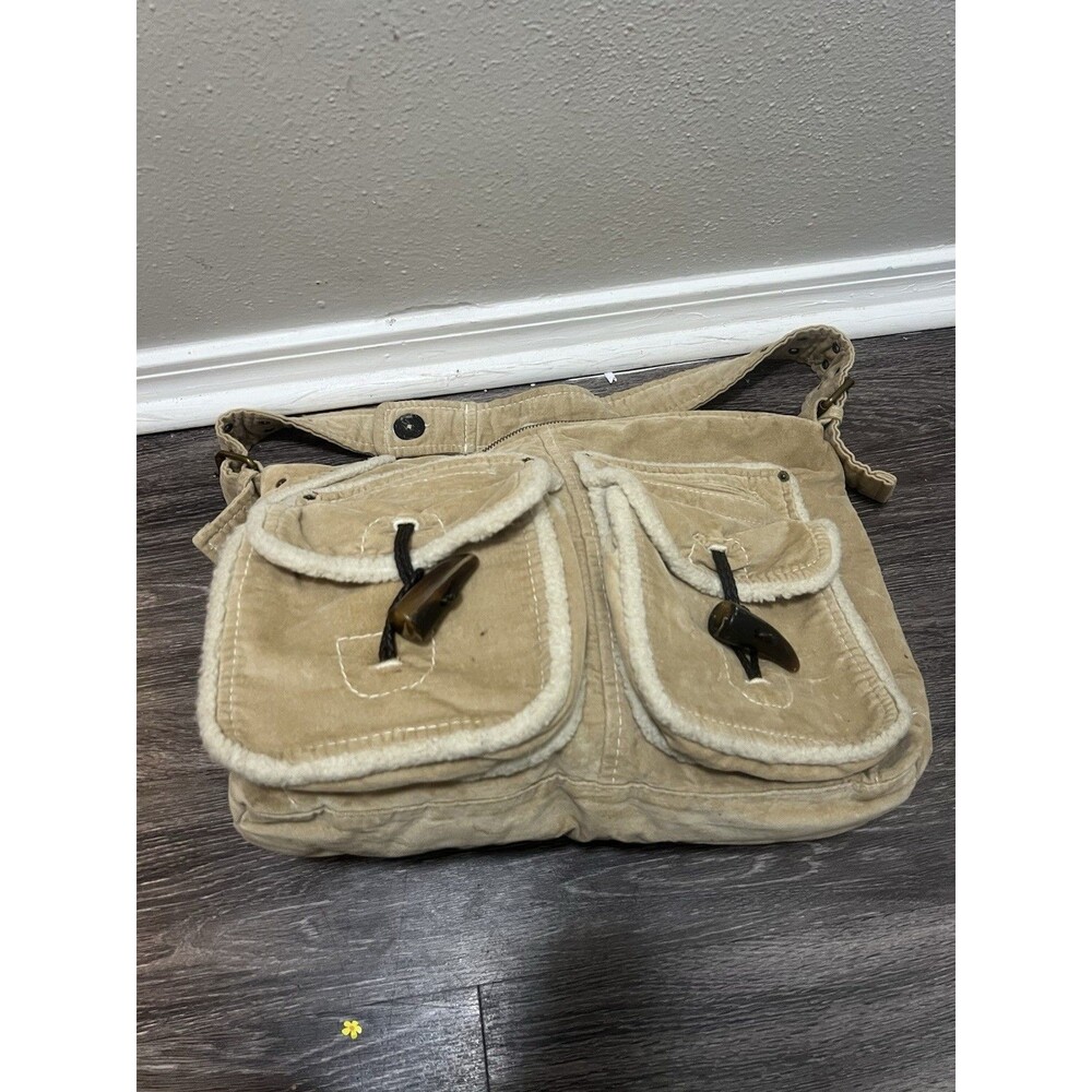 VTG Gap Y2K Messenger Crossbody Surplus Bag Khaki Strap